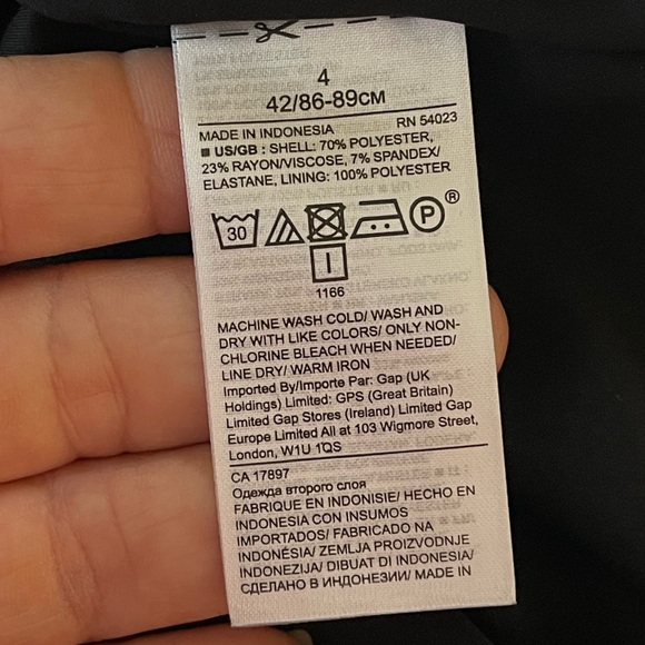 Banana Republic Black Fit & Flare Midi Dress Sz 4 Racer Keyhole Back Sleeveless - Picture 12 of 13